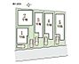 区画図：全5区画　自由設計対応