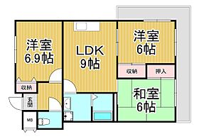 Chanter  ｜ 兵庫県伊丹市稲野町8丁目（賃貸マンション3LDK・2階・65.00㎡） その2