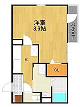 フル　パイン　エスティ―  ｜ 兵庫県尼崎市富松町2丁目（賃貸アパート1K・2階・28.98㎡） その2