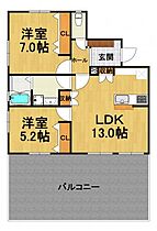 ザ・アパートメント宝塚2  ｜ 兵庫県宝塚市川面4丁目（賃貸アパート2LDK・3階・58.33㎡） その2