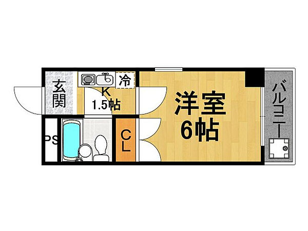 兵庫県西宮市上甲子園4丁目(賃貸マンション1K・1階・17.00㎡)の写真 その2