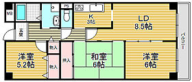 兵庫県西宮市薬師町（賃貸マンション3LDK・6階・77.00㎡） その2