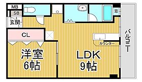 グランドハイツ浜甲子園  ｜ 兵庫県西宮市浜甲子園2丁目（賃貸マンション1LDK・4階・37.00㎡） その2