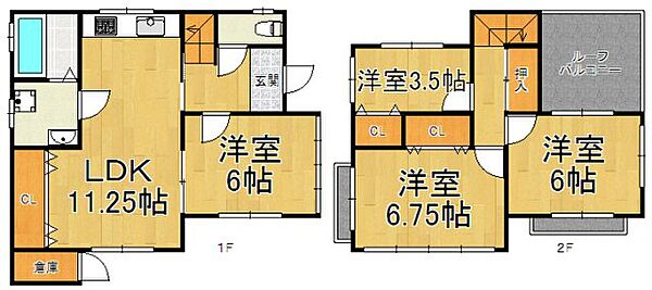 兵庫県西宮市門戸荘(賃貸一戸建4LDK・1階・77.00㎡)の写真 その2