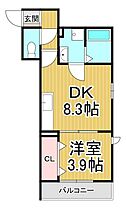 兵庫県西宮市花園町（賃貸アパート1LDK・3階・32.67㎡） その2