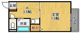 兵庫県西宮市津門大箇町（賃貸マンション1K・2階・26.00㎡） その2