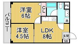 兵庫県西宮市名次町（賃貸マンション2LDK・3階・35.95㎡） その2