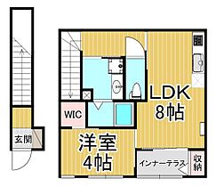 兵庫県尼崎市武庫豊町2丁目（賃貸アパート1LDK・2階・37.82㎡） その2