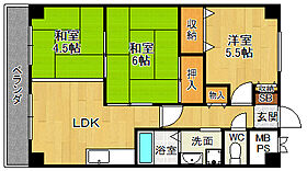 パレス野田  ｜ 兵庫県西宮市今津山中町（賃貸マンション3LDK・3階・55.80㎡） その2