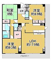 兵庫県西宮市老松町（賃貸マンション3LDK・4階・121.21㎡） その2