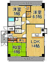 エクセレント甲子園10番館  ｜ 兵庫県西宮市甲子園砂田町（賃貸マンション3LDK・3階・67.55㎡） その2