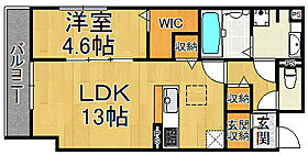 エステート武庫之荘  ｜ 兵庫県尼崎市水堂町3丁目（賃貸アパート1LDK・3階・46.66㎡） その2