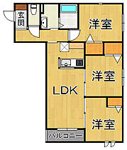 ヘーベルメゾンマンション  ｜ 兵庫県西宮市小松町2丁目（賃貸マンション3LDK・2階・70.62㎡） その2