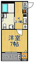 CRASTINE中在家町A  ｜ 兵庫県尼崎市中在家町3丁目（賃貸アパート1K・3階・24.25㎡） その1