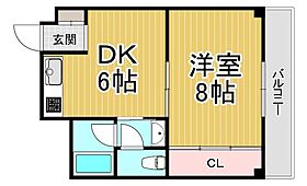 兵庫県西宮市今津曙町（賃貸マンション1DK・3階・35.00㎡） その2