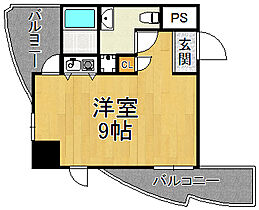 インターフェルティＲ2甲子園  ｜ 兵庫県西宮市甲子園口5丁目（賃貸マンション1R・9階・25.47㎡） その2