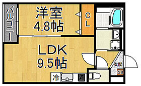 エバーグリーン武庫之荘  ｜ 兵庫県尼崎市富松町1丁目（賃貸アパート1LDK・1階・34.62㎡） その2