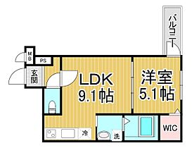 兵庫県西宮市西福町（賃貸アパート1LDK・3階・34.32㎡） その2