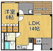 トニーズフラット  ｜ 兵庫県西宮市甲子園口3丁目（賃貸マンション1LDK・3階・36.85㎡） その2