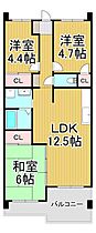 ハーゲンベルグ立花  ｜ 兵庫県尼崎市立花町3丁目（賃貸マンション3LDK・2階・60.00㎡） その2