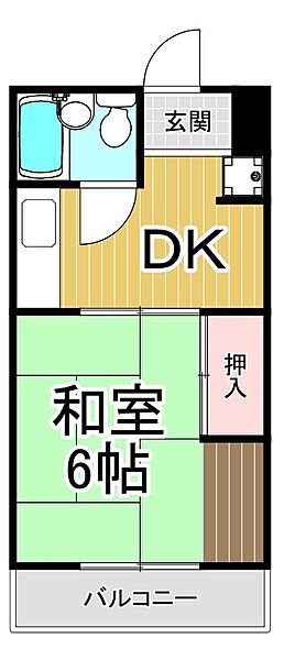 シャトルイツキ ｜兵庫県尼崎市武庫之荘本町2丁目(賃貸マンション1DK・3階・26.46㎡)の写真 その2