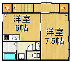 ハイツ北田  ｜ 兵庫県尼崎市武庫之荘5丁目（賃貸アパート1DK・2階・34.78㎡） その2