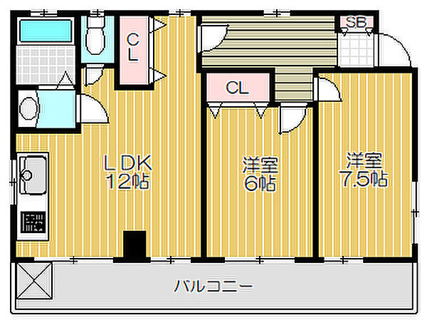 セリュール五反田 ｜東京都品川区西五反田6丁目(賃貸マンション2LDK・4階・59.44㎡)の写真 その1