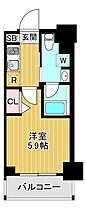 アクサス旗の台 702 ｜ 東京都品川区西中延2丁目15 1（賃貸マンション1K・7階・20.34㎡） その2