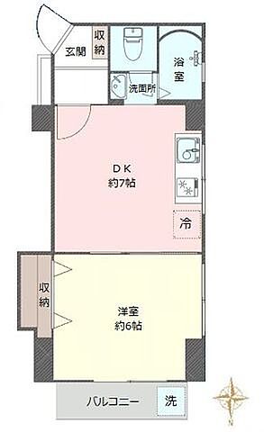 間取り シャンボール南高円寺 4階/-