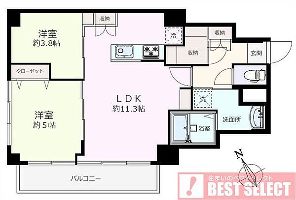 間取りを拡大表示