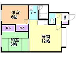 間取図画像 2LDK