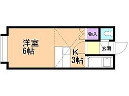 マクセル北28条B 1Kの間取図画像