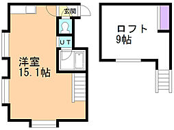 グロリア・94 ワンルームの間取図画像