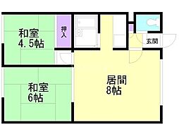 間取図画像 2LDK