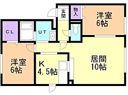 間取図画像 2LDK