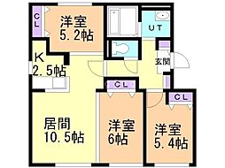 間取図画像 3LDK