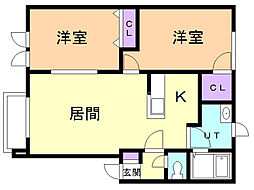間取図画像 2LDK