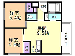 間取図画像 2LDK