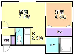 間取図画像 1LDK