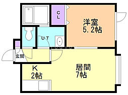 間取図画像 1LDK