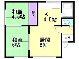 間取図画像 2LDK