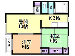 間取図画像 2LDK