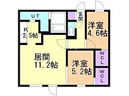 間取図画像 2LDK