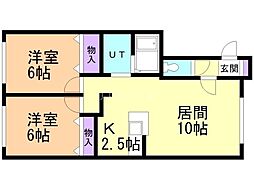 間取図画像 2LDK