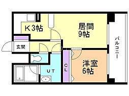 間取図画像 1LDK
