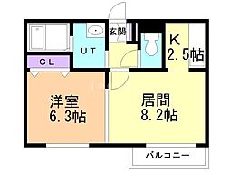 間取図画像 1LDK