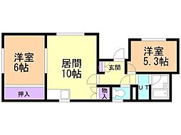 間取図画像 2LDK