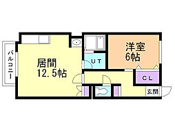 間取図画像 1LDK