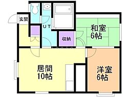 間取図画像 2LDK