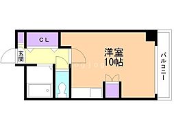 SR33 ワンルームの間取図画像